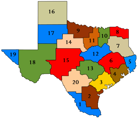 Texas Region Map